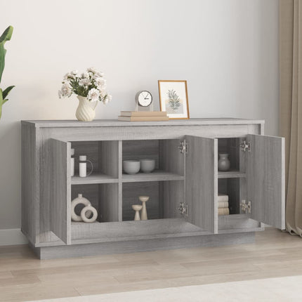 skænk 102x35x55 cm konstrueret træ grå sonoma-eg