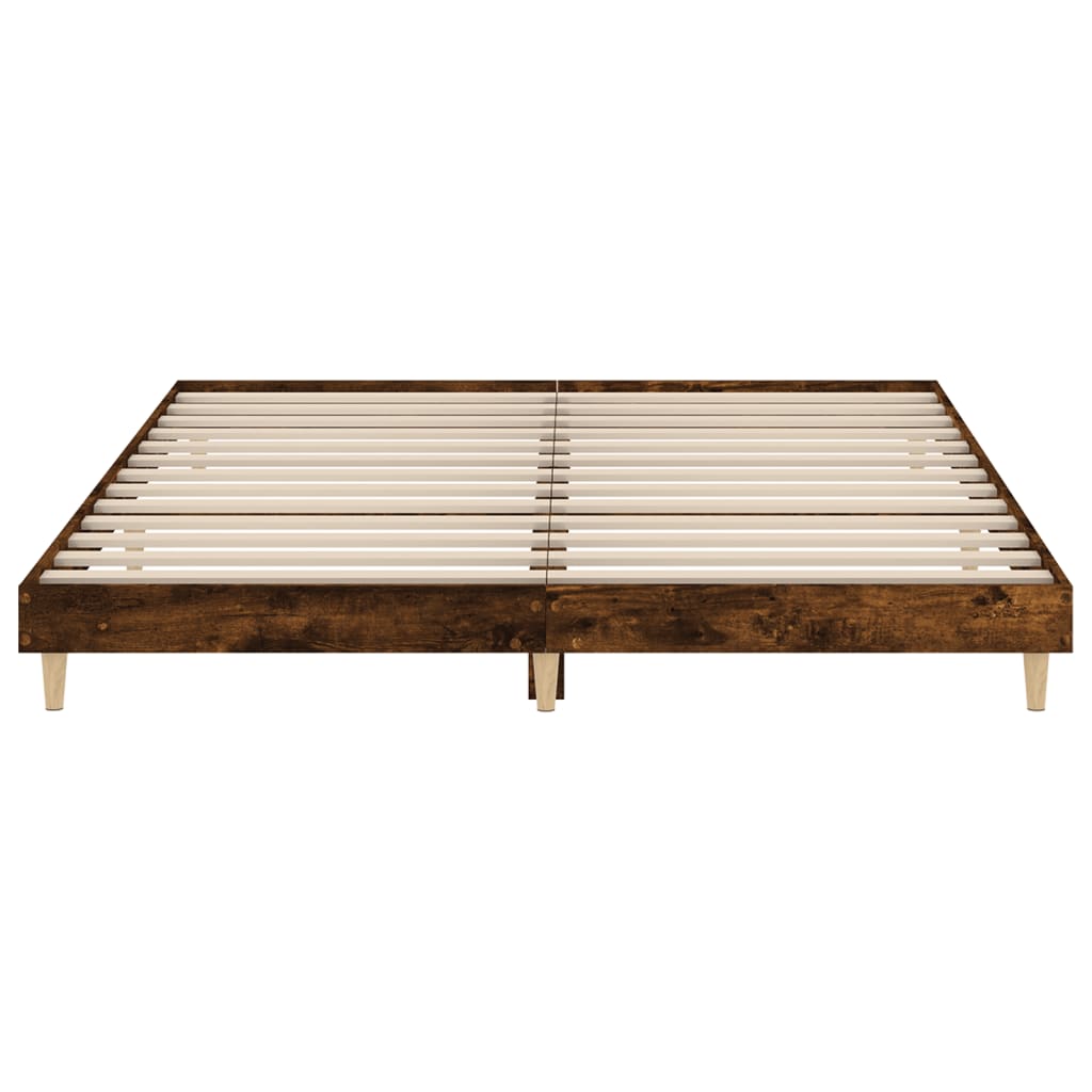 sengeramme uden madras 160x200 cm konstrueret træ røget eg