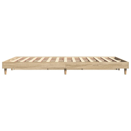 sengeramme 140x200 cm uden madras konstrueret træ sonoma-eg