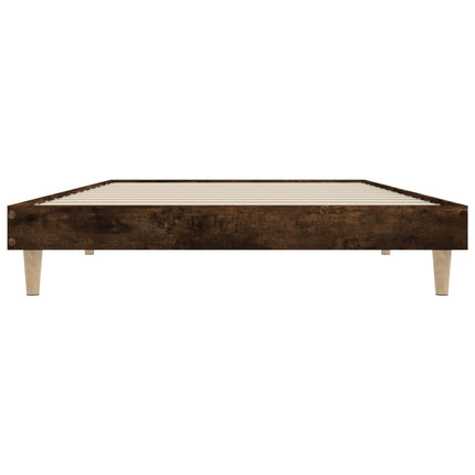 sengeramme 90x190 cm uden madras konstrueret træ røget eg