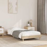 sengeramme 75x190 cm uden madras konstrueret træ sonoma-eg