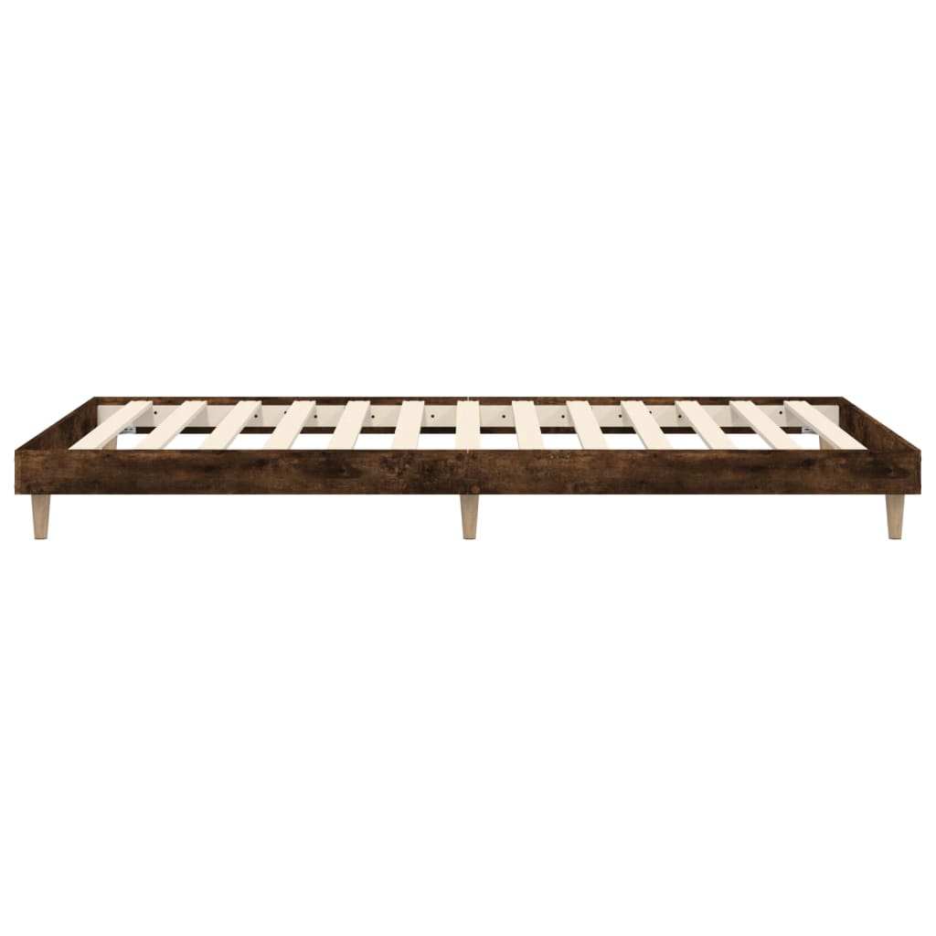sengeramme 75x190 cm uden madras konstrueret træ røget eg