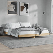 sengeramme uden madras 200x200 cm konstrueret træ sonoma-eg