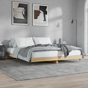 sengeramme 140x200 cm uden madras konstrueret træ sonoma-eg