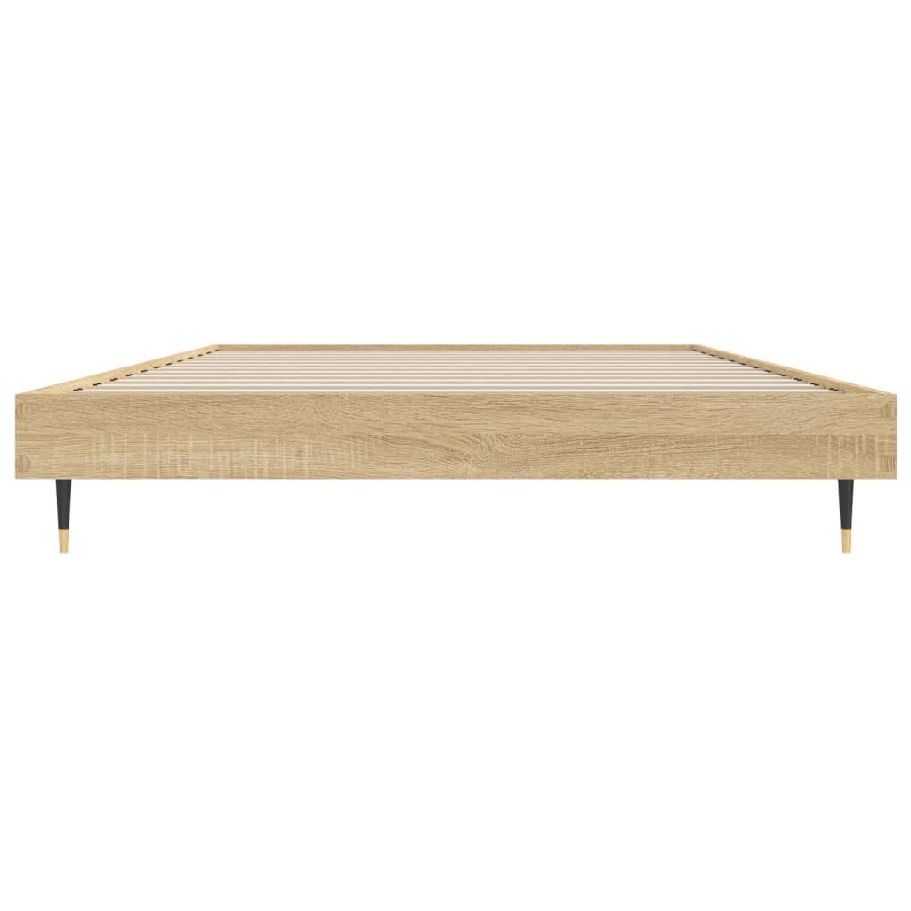 sengeramme 100x200 cm uden madras konstrueret træ sonoma-eg