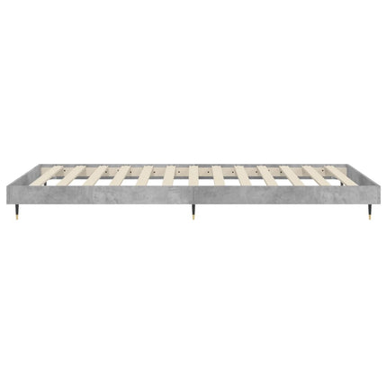 sengeramme 100x200 cm konstrueret træ betongrå