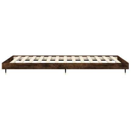 sengeramme 100x200 cm uden madras konstrueret træ røget eg
