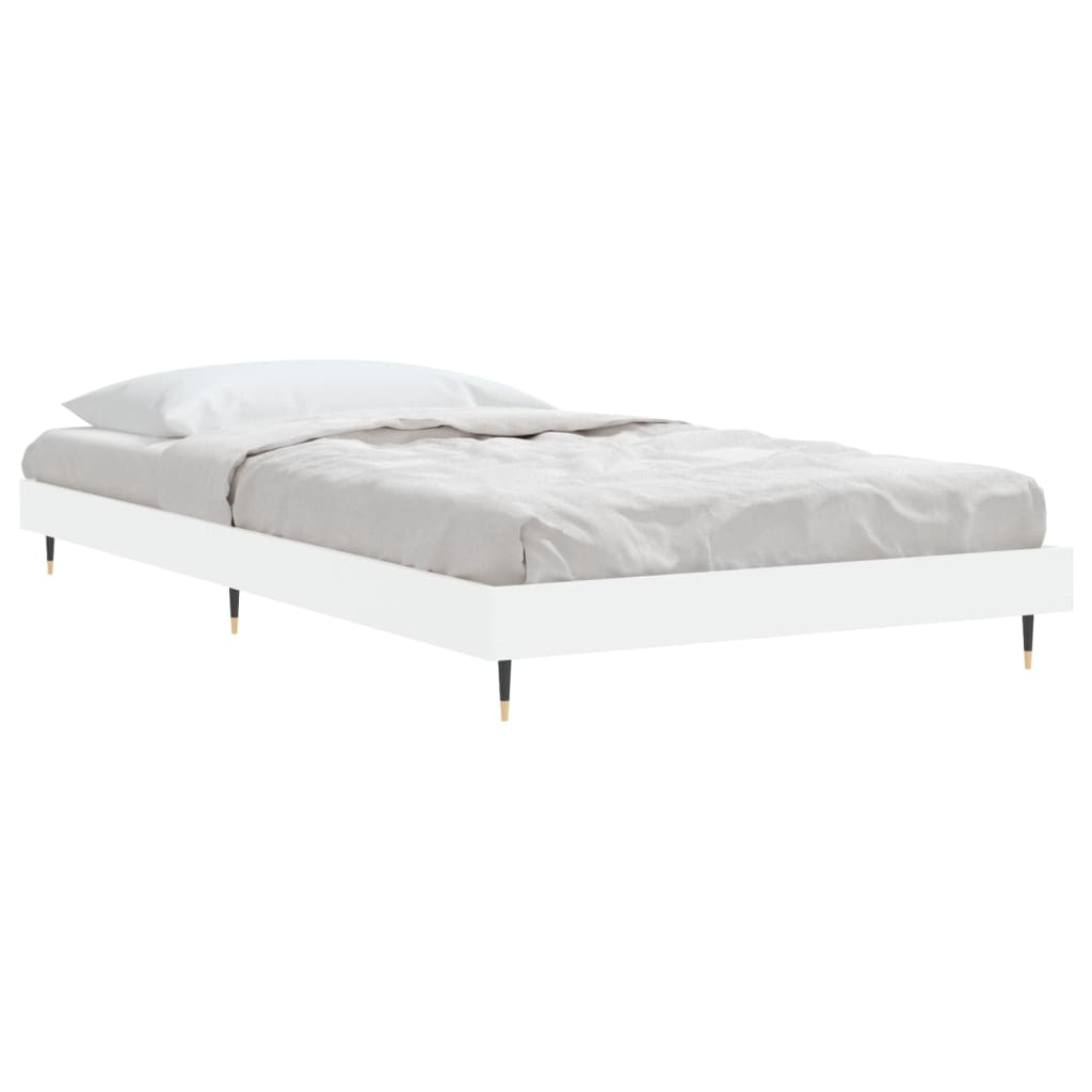 sengeramme 90x200 cm konstrueret træ hvid