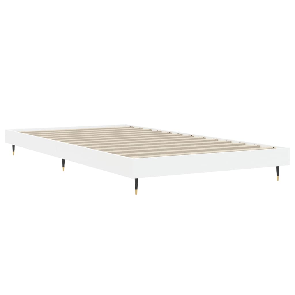 sengeramme 90x200 cm konstrueret træ hvid