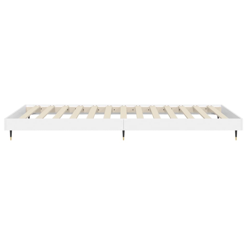 sengeramme 90x200 cm konstrueret træ hvid
