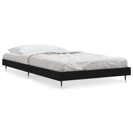 sengeramme 90x200 cm konstrueret træ sort