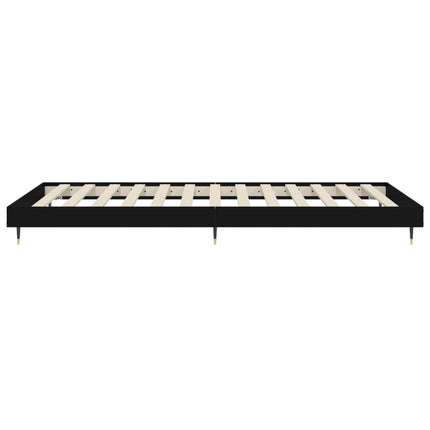 sengeramme 90x200 cm konstrueret træ sort