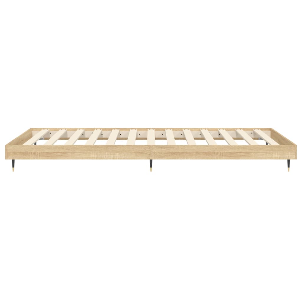 sengeramme 90x200 cm uden madras konstrueret træ sonoma-eg