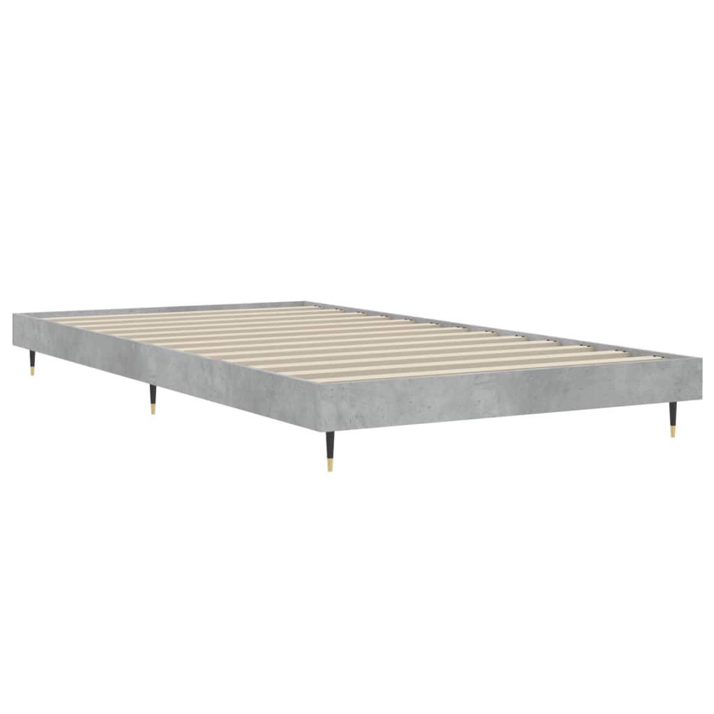 sengeramme 90x200 cm konstrueret træ betongrå