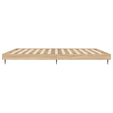 sengeramme uden madras 200x200 cm konstrueret træ sonoma-eg