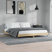 sengeramme 140x200 cm uden madras konstrueret træ sonoma-eg