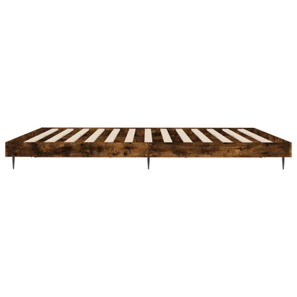 sengeramme 120x200 cm uden madras konstrueret træ røget eg