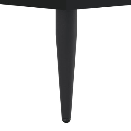 sengeramme 100x200 cm konstrueret træ sort