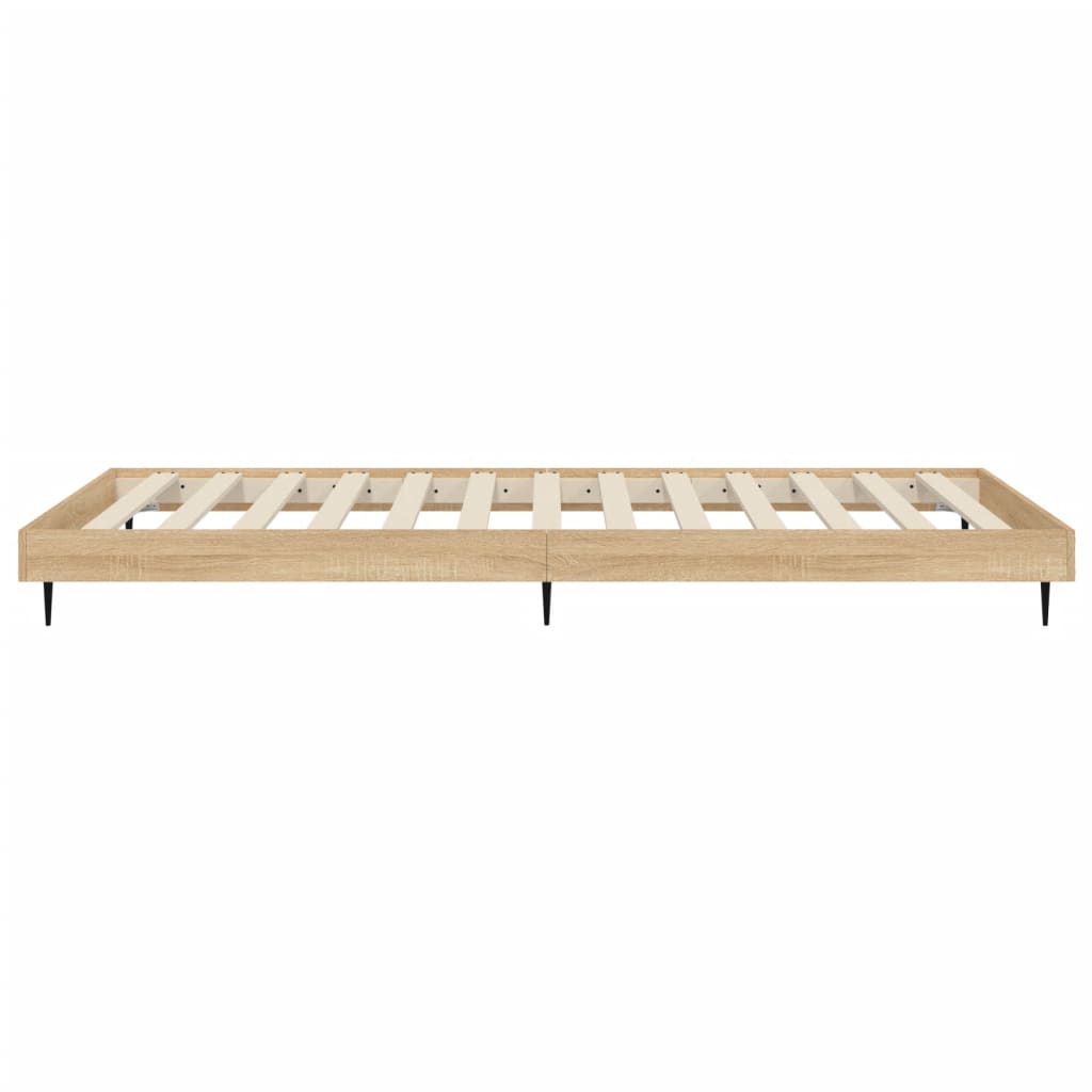 sengeramme 100x200 cm uden madras konstrueret træ sonoma-eg