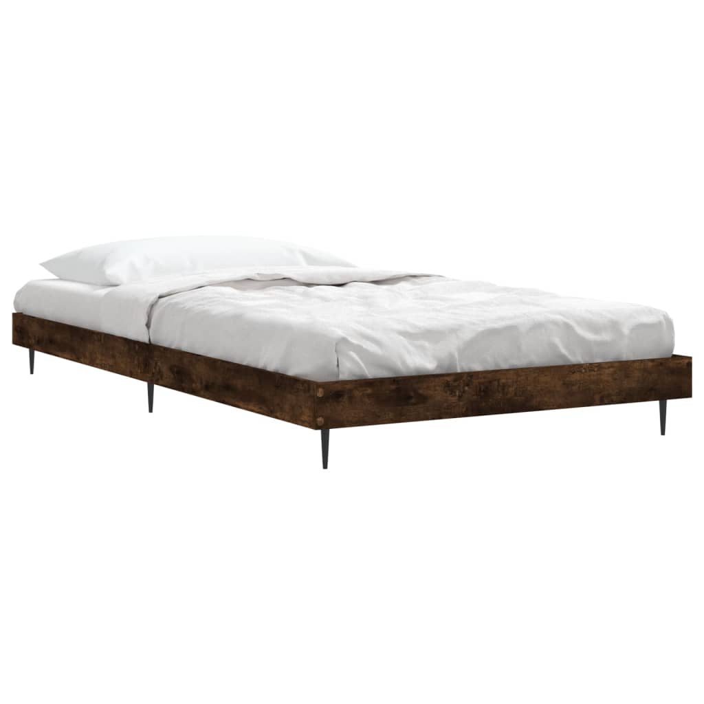 sengeramme 100x200 cm uden madras konstrueret træ røget eg