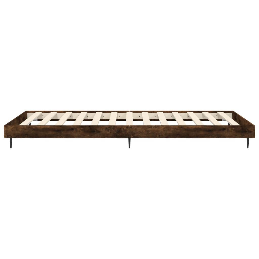 sengeramme 100x200 cm uden madras konstrueret træ røget eg