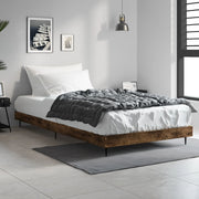 sengeramme 100x200 cm uden madras konstrueret træ røget eg