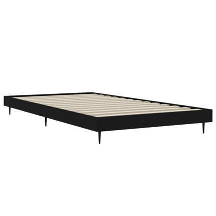 sengeramme 90x200 cm konstrueret træ sort