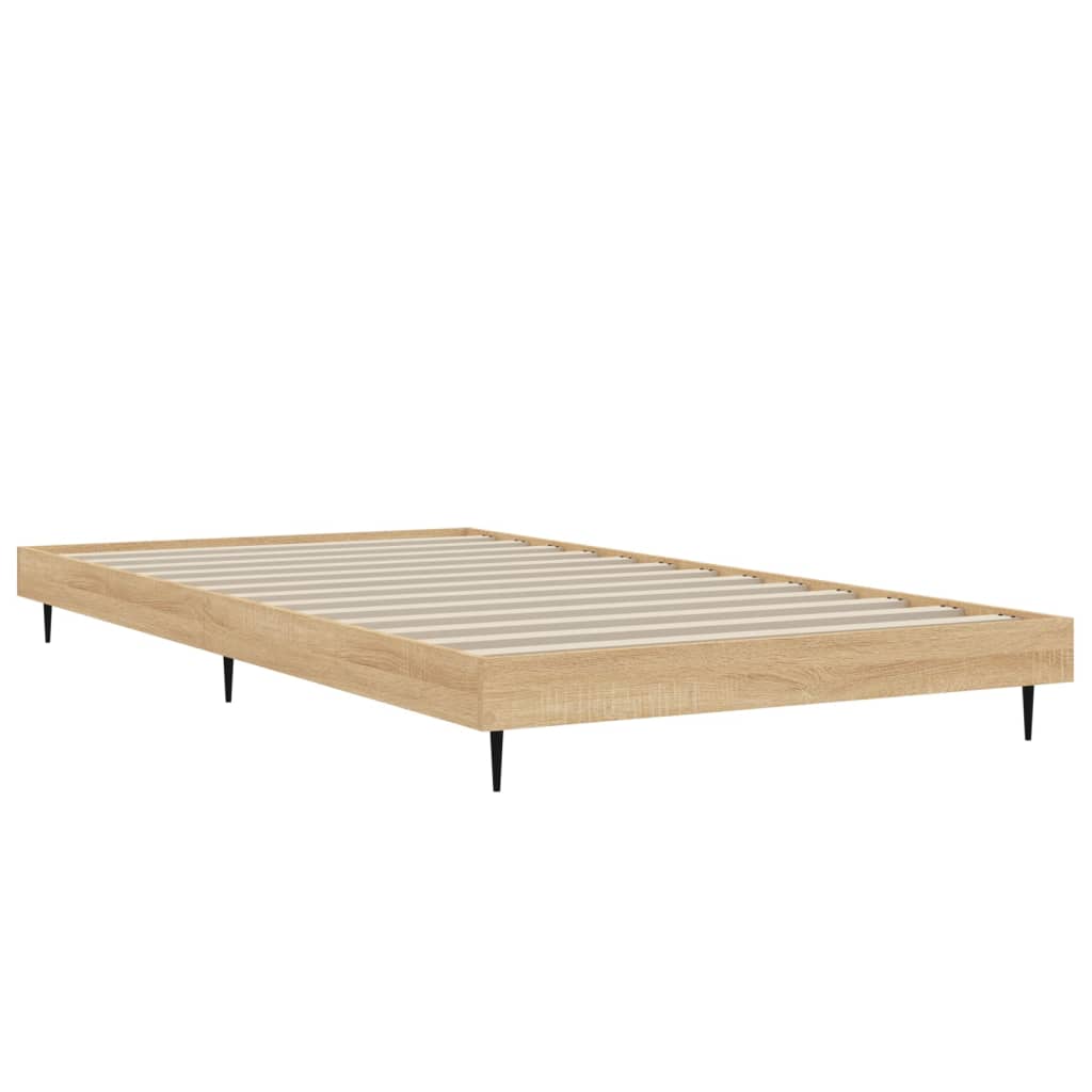 sengeramme 90x200 cm uden madras konstrueret træ sonoma-eg