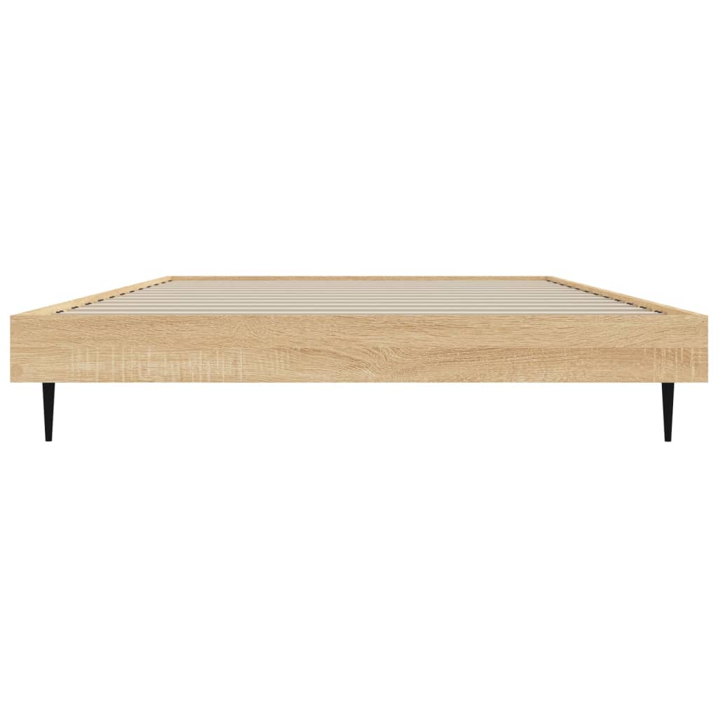 sengeramme 90x200 cm uden madras konstrueret træ sonoma-eg