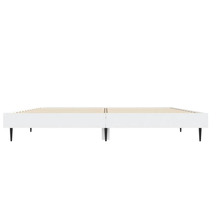 sengestel 140x190 cm konstrueret træ hvid