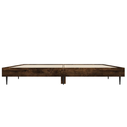 sengeramme 140x190 cm uden madras konstrueret træ røget eg