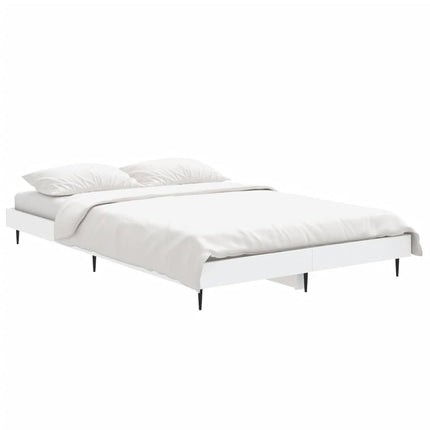 sengestel 120x190 cm konstrueret træ hvid