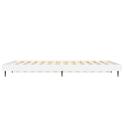 sengestel 120x190 cm konstrueret træ hvid