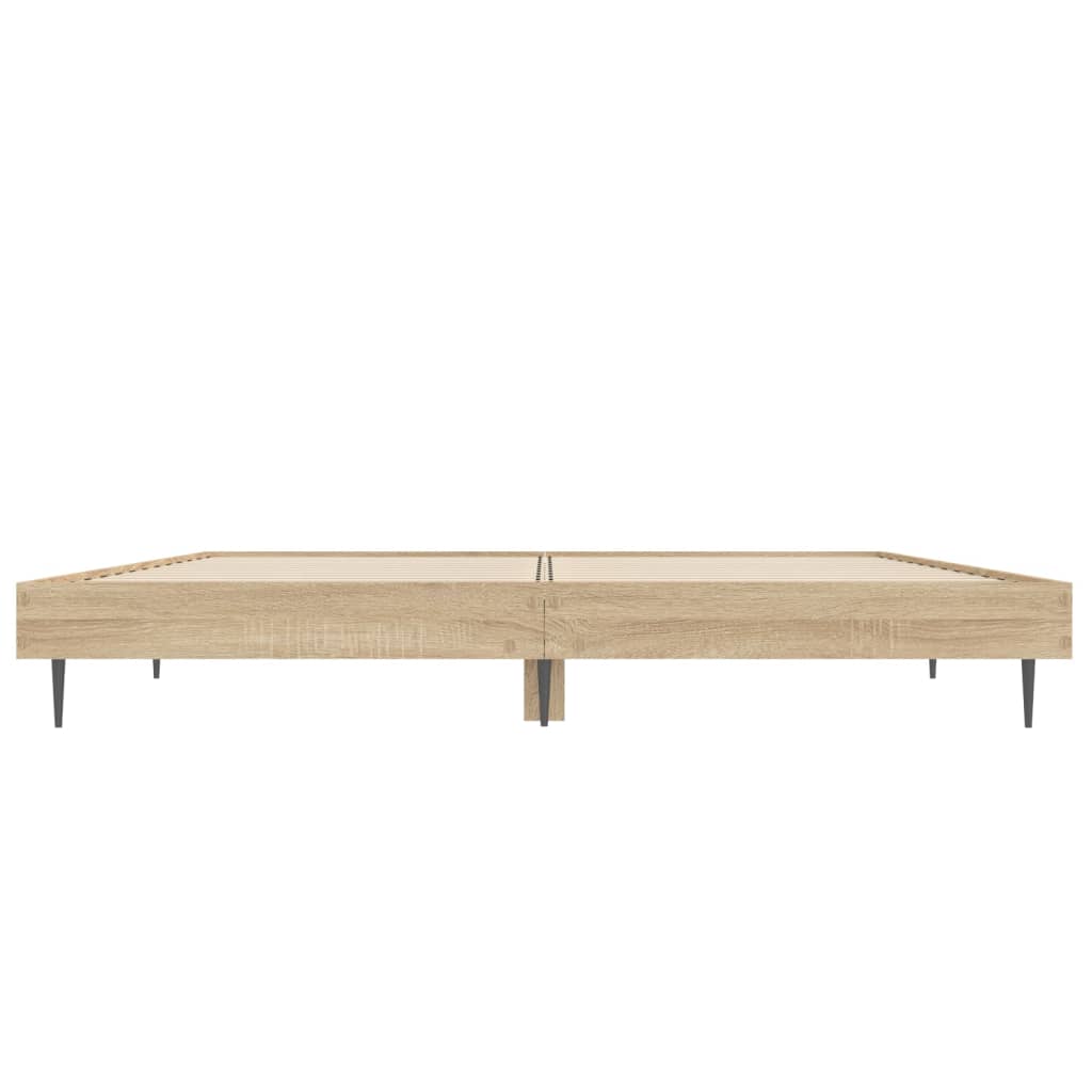 sengeramme 120x190 cm uden madras konstrueret træ sonoma-eg