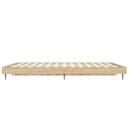 sengeramme 120x190 cm uden madras konstrueret træ sonoma-eg