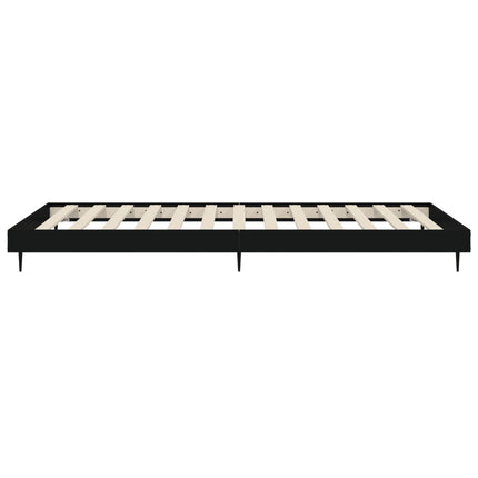 sengeramme 90x190 cm konstrueret træ sort