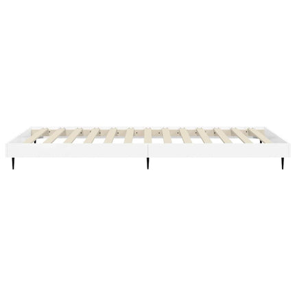 sengeramme 90x190 cm konstrueret træ hvid højglans
