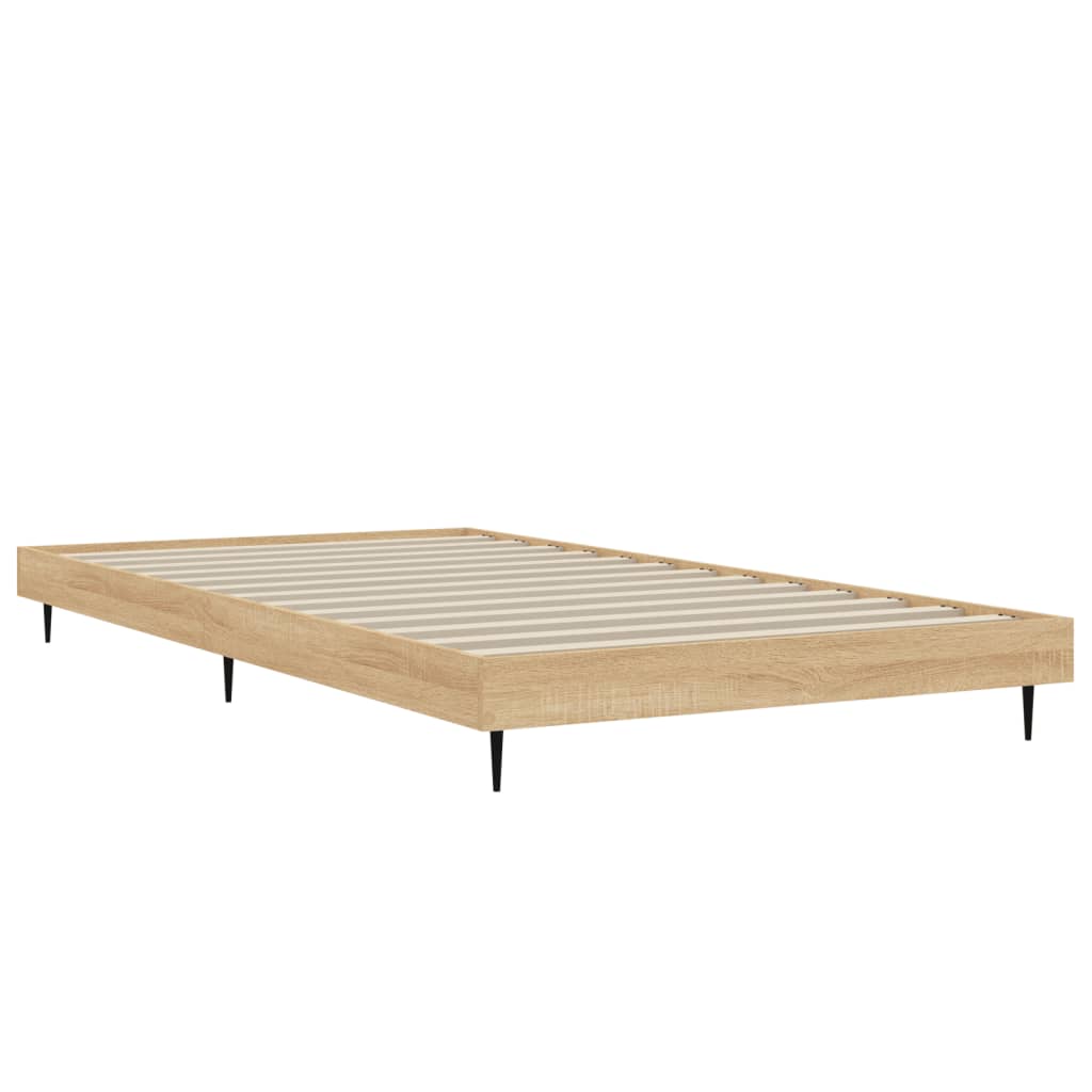 sengeramme 90x190 cm uden madras konstrueret træ sonoma-eg