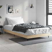 sengeramme 90x190 cm uden madras konstrueret træ sonoma-eg
