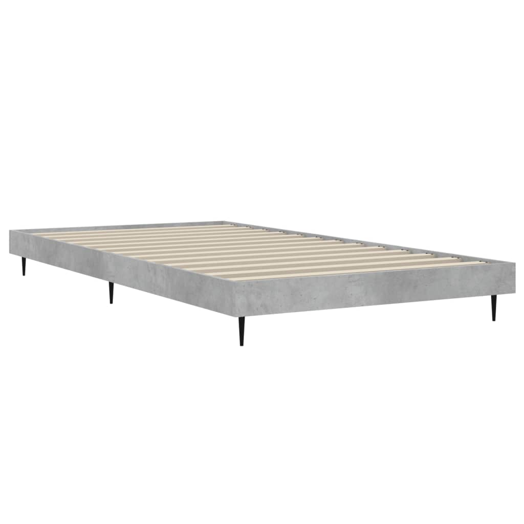 sengeramme 90x190 cm konstrueret træ betongrå