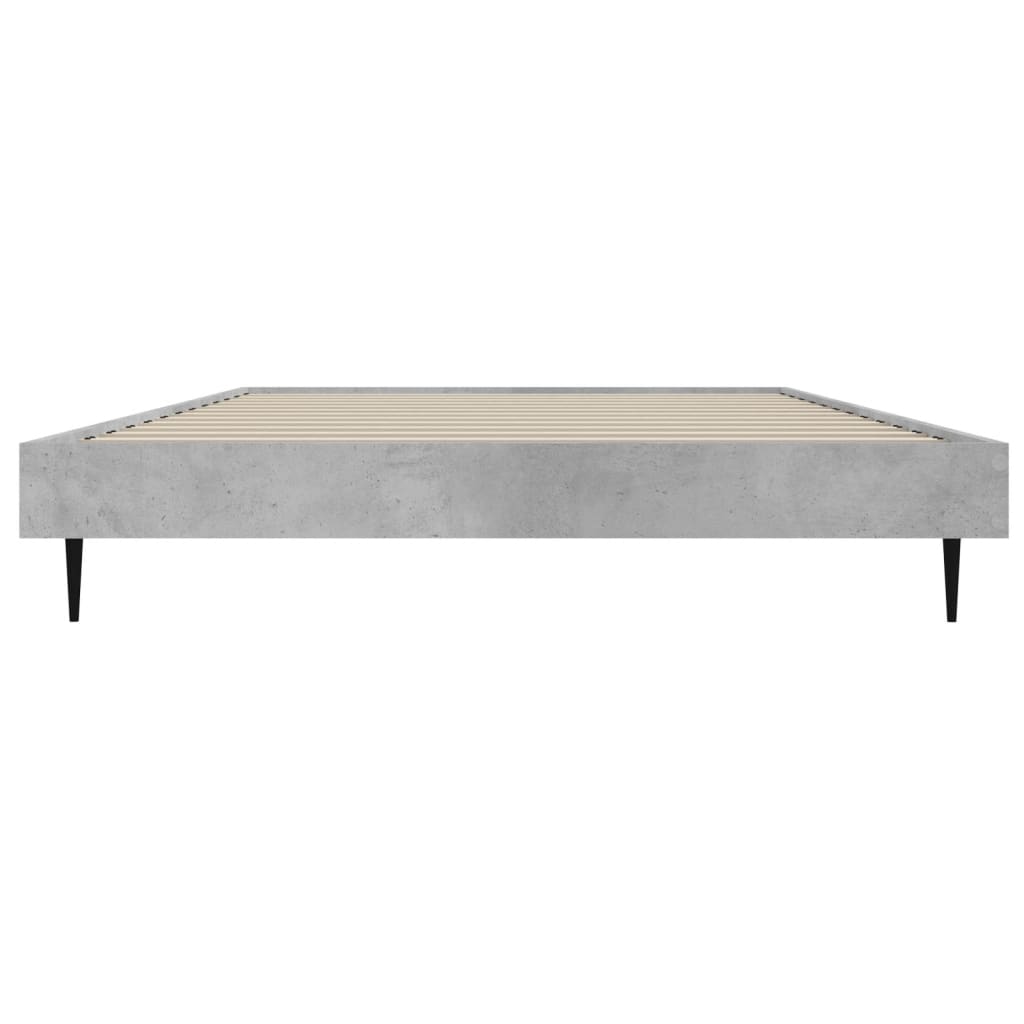 sengeramme 90x190 cm konstrueret træ betongrå