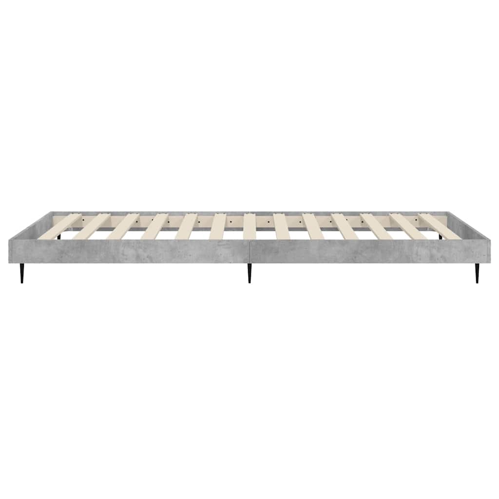 sengeramme 90x190 cm konstrueret træ betongrå