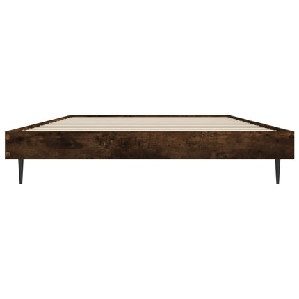 sengeramme 90x190 cm uden madras konstrueret træ røget eg