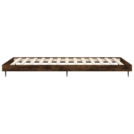 sengeramme 90x190 cm uden madras konstrueret træ røget eg