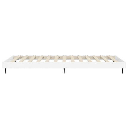 sengeramme 75x190 cm konstrueret træ hvid højglans