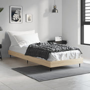 sengeramme 75x190 cm uden madras konstrueret træ sonoma-eg