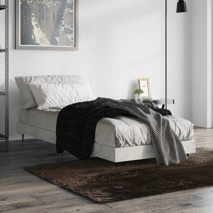 sengeramme 75x190 cm konstrueret træ betongrå