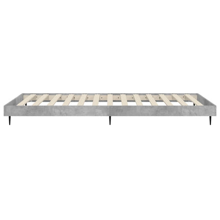 sengeramme 75x190 cm konstrueret træ betongrå