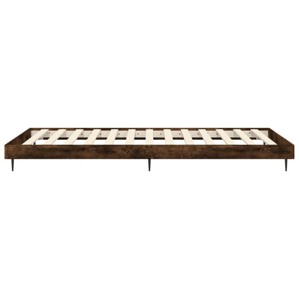 sengeramme 75x190 cm uden madras konstrueret træ røget eg