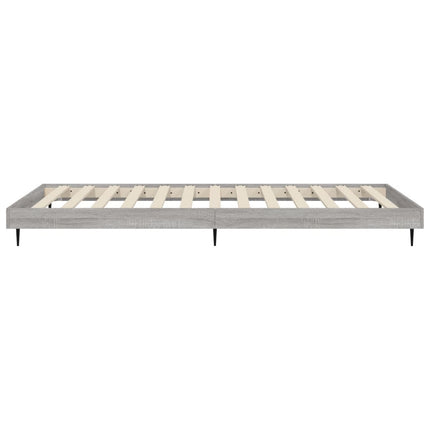 sengeramme 75x190 cm konstrueret træ grå sonoma-eg